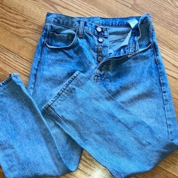 Brandy Melville J. Galt Shanghau Button Fly 90's Mom Jeans Sz Small EUC - Picture 2 of 12